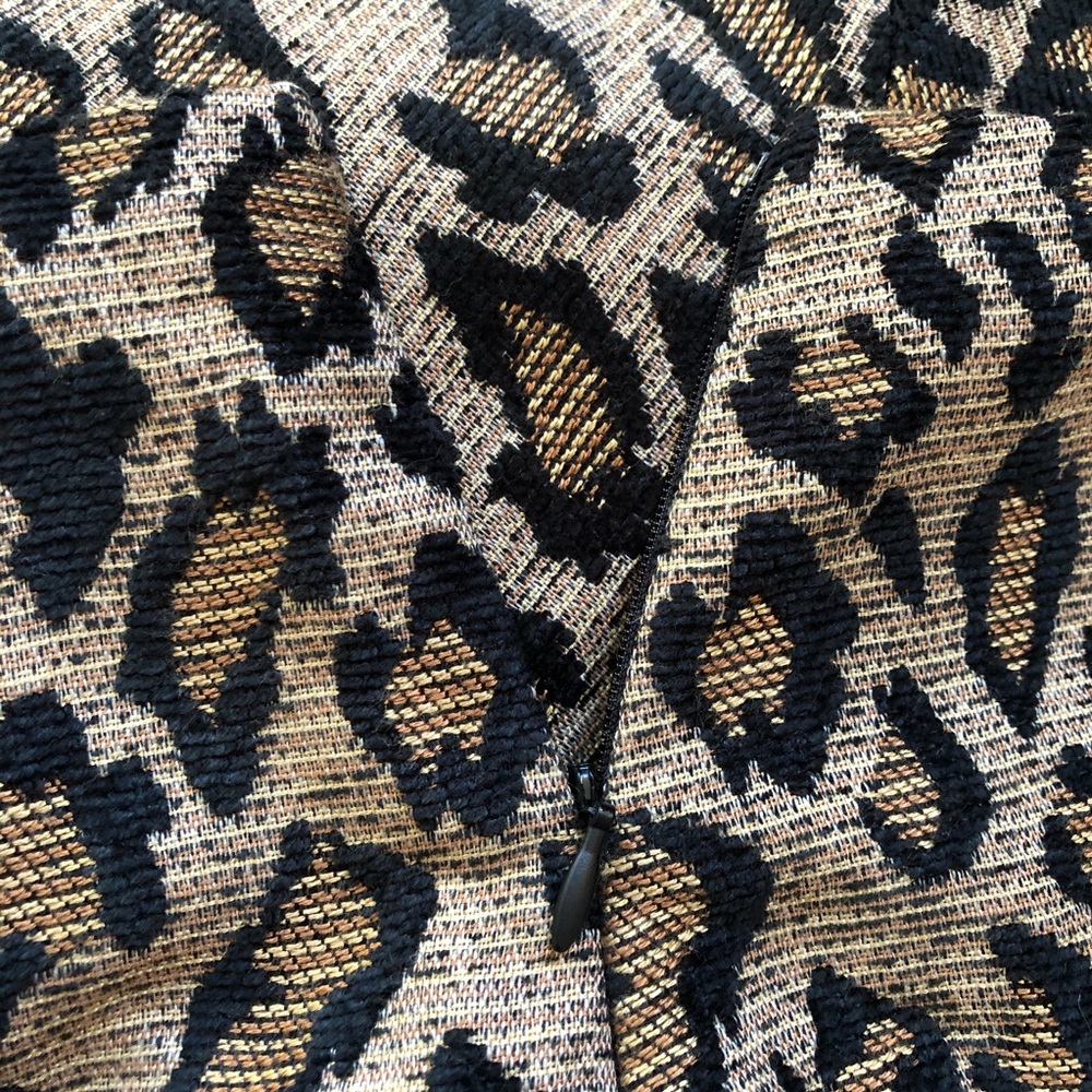 Free People Chenille Cheetah Skater Skirt - Picture 5 of 7